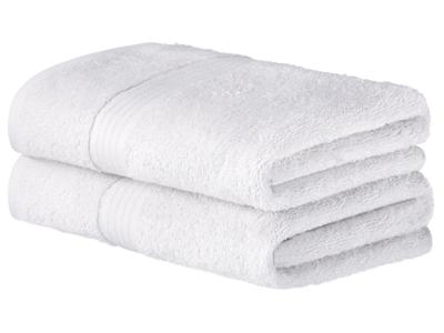 LIVARNO home 2 Handdoeken 100 x 50 cm (Wit)