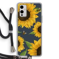 Sunflower and bees: OnePlus 9 Transparant Hoesje met koord