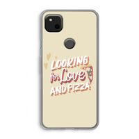 Pizza is the answer: Google Pixel 4a Transparant Hoesje