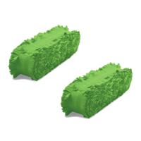 Folat Feest/verjaardag versiering - 2x - crepe slingers - groen - 24 mtr - papier - feestartikelen