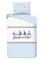 Good Morning Dekbedovertrek "" - Blauw - (140x200 cm) - Katoen