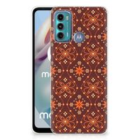 Motorola Moto G60 TPU bumper Batik Brown - thumbnail