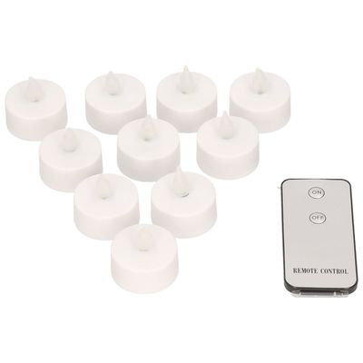 Led theelichtjes/waxinelichtjes met afstandsbediening 20 stuks