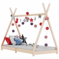 Kinderbedframe massief grenenhout 90x200 cm - thumbnail