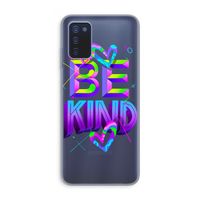 Be Kind: Samsung Galaxy A03s Transparant Hoesje