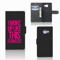 Samsung Galaxy A5 2016 Hoesje met naam Woke Up - Origineel Cadeau Zelf Maken - thumbnail