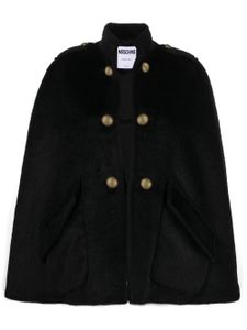 Moschino cape croisée à fini brossé - Noir