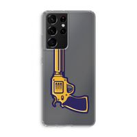 Pew Pew Pew: Samsung Galaxy S21 Ultra Transparant Hoesje