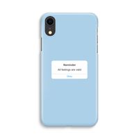 Reminder: iPhone XR Volledig Geprint Hoesje