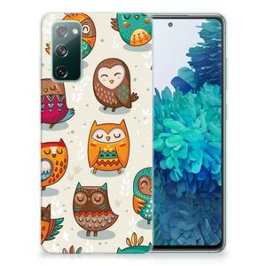 Samsung Galaxy S20 FE TPU Hoesje Vrolijke Uilen