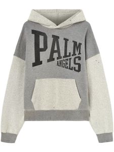 Palm Angels hoodie en coton à logo imprimé - Gris