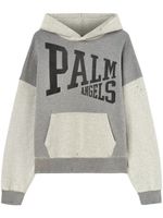 Palm Angels hoodie en coton à logo imprimé - Gris