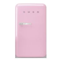 Smeg 50's Style combi-koelkast Vrijstaand 122 l E Roze - thumbnail