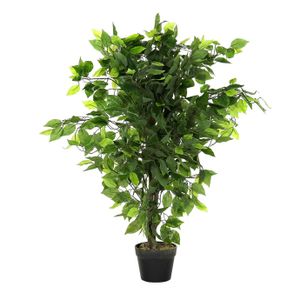 Kunstplant Ficus in bloempot - Groen - 50 x 90 cm