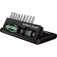 Wera Kraftform Kompakt 10 05056653001 Bitset 10-delig Plat, Kruiskop Phillips, Kruiskop Pozidriv, Binnen-Torx - thumbnail