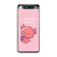 Love You A Lotl: Samsung Galaxy A80 Transparant Hoesje
