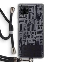 Moroccan Print: Samsung Galaxy A12 Transparant Hoesje met koord Moroccan Print: Samsung Galaxy A12 Transparant Hoesje met koord