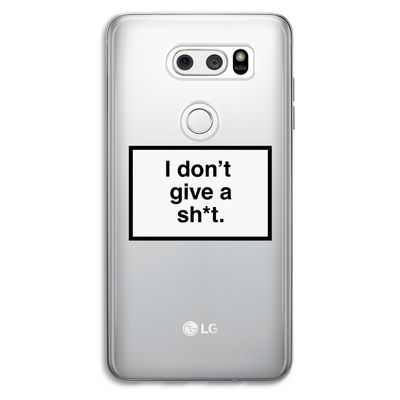 Don't give a shit: LG V30 Transparant Hoesje