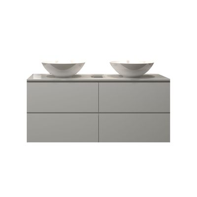 Badkamermeubelset Gliss Zeus 140 cm Hoogglans Wit Met Waskom