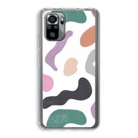 Memphis Shapes: Xiaomi Redmi Note 10S Transparant Hoesje