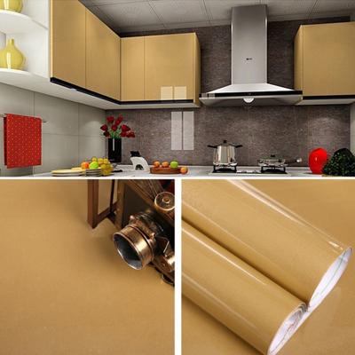 Pearlescent creatieve PVC bakstenen decoratie meubels behang stickers slaapkamer woonkamer muur waterdicht behang roll grootte: 60x500cm (Champagne g