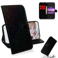 Voor Sony Xperia 1 effen kleur kleurrijke magnetische Buckle horizontale Flip PU lederen draagtas met houder & kaartsleuven & portemonnee & Lanyard (z