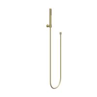 Handdoucheset IVY Set Bestaande Uit Doucheslang 150 cm, Wandhouder En Staafhanddouche Geborsteld Mat Goud PVD