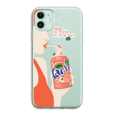 Peach please!: iPhone 11 Transparant Hoesje