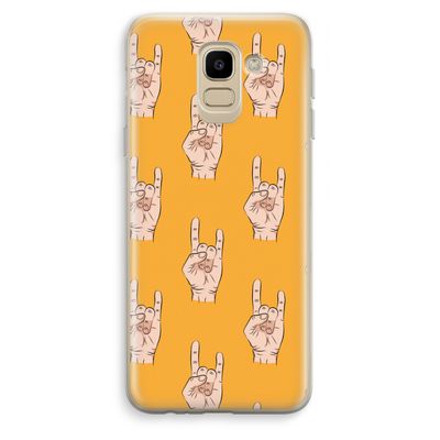 Rock: Samsung Galaxy J6 (2018) Transparant Hoesje