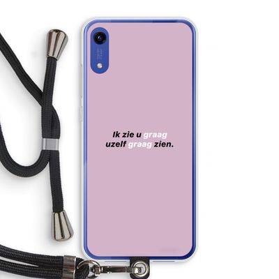 uzelf graag zien: Honor Play 8A Transparant Hoesje met koord