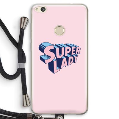 Superlady: Huawei Ascend P8 Lite (2017) Transparant Hoesje met koord