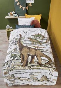 Beddinghouse Beddinghouse x Hanneke de Jager Dinosaurs  Natural 140 x 200/220 cm