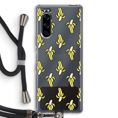 Bananas: Sony Xperia 5 Transparant Hoesje met koord