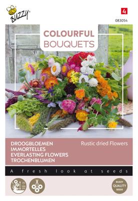 Colourful Bouquets, Rustic dried flowers (droogbloem 1) - Buzzy