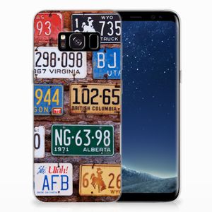 Samsung Galaxy S8 Siliconen Hoesje met foto Kentekenplaten