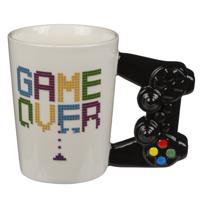 Koffie mok/beker Game Over - controller - keramiek - 330 ml - thumbnail