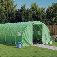 Tuinkas met stalen frame 18 m² 6x3x2 m groen