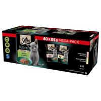SHEBA Kitten Selectie van Smaken in saus - nat kattenvoer - 40x85 g