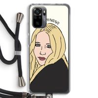 Mary Kate: Xiaomi Redmi Note 10 Pro Transparant Hoesje met koord