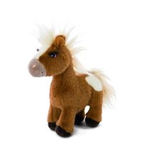 Nici Mystery Hearts Pony/paard Lorenzo pluche knuffel - bruin - 25 cm - thumbnail