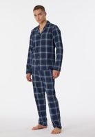 Schiesser Schiesser Pyjama Long nightblue 180276 54/XL - thumbnail