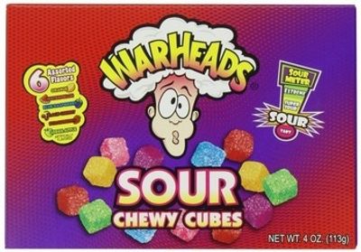 Warheads Warheads - Chewy Cubes Box 113 Gram 12 Stuks