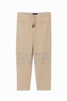 Broek met gebloemde details - WHITE - 36