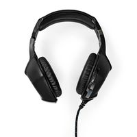 Nedis Gaming Headset | Over-Ear | Stereo | USB Type-A / 2x 3.5 mm | Inklapbare Microfoon | 2.20 m | LED - GHST250BK