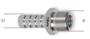 Beta 1918 snelkoppeling slang aansluiting 1/4" draad uitwendig 8mm