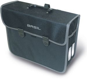 Basil malaga fietstas zwart 13l