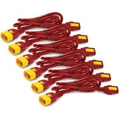 APC AP8702S-WWX340 electriciteitssnoer Rood 0,61 m C13 stekker C14 stekker