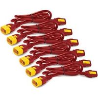 APC AP8702S-WWX340 electriciteitssnoer Rood 0,61 m C13 stekker C14 stekker