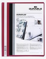 Snelhechtmap Durable Duraplus A4 rood - thumbnail