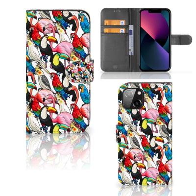 Apple iPhone 13 | Telefoonhoesje | Met pasjeshouder | Birds